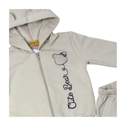Agasalho Feminino Aberto Cute Bear 26160 - Rollu