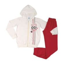 Agasalho Feminino Aberto Estampa Go 18746 - Teddy