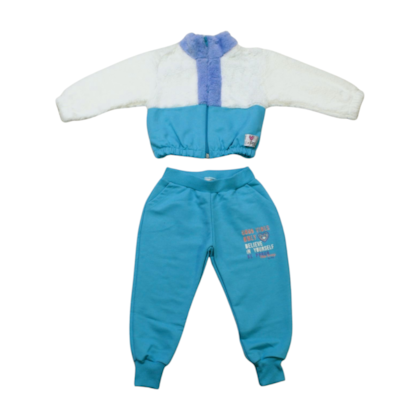 Agasalho Feminino Blusa com Pêlo e Calça - 1534 - Le Petit 