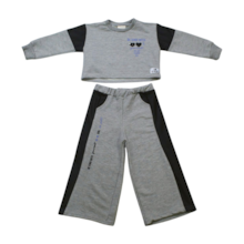 Agasalho Feminino Blusa Coração e Calça Wide Leg - 1526 - Le Petit 