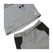 Agasalho Feminino Blusa Coração e Calça Wide Leg - 1526 - Le Petit 