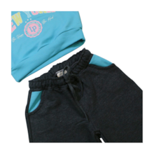 Agasalho Feminino Blusa New York Calça Wide Leg - 1519 - Le Petit 