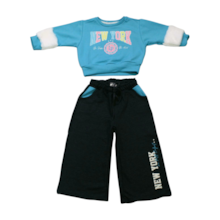 Agasalho Feminino Blusa New York e Calça Wide Leg - 1519 - Le Petit 