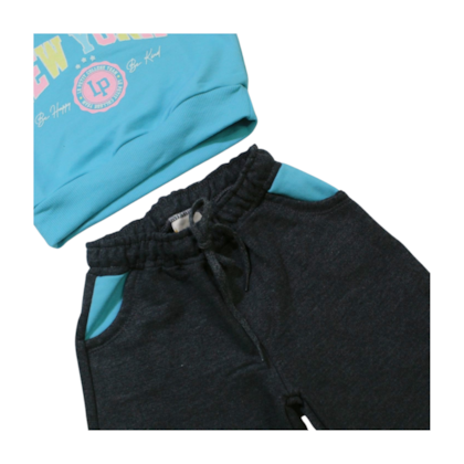 Agasalho Feminino Blusa New York e Calça Wide Leg - 1519 - Le Petit 
