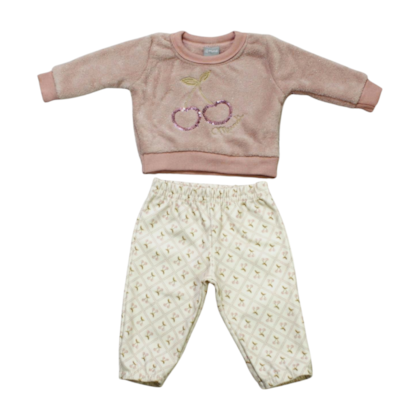 Agasalho Feminino Blusão em Pelúcia e Calça 55780 - Brandili Mundi 