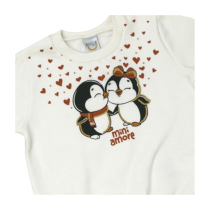 Agasalho Feminino Blusão Estampa Pinguim  12857 - Boca Grande