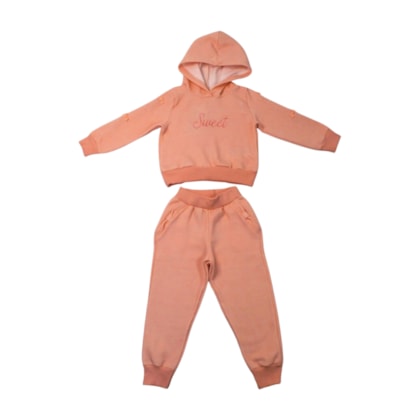 Agasalho Feminino Blusão Sweet com Capuz 37315 - Angerô