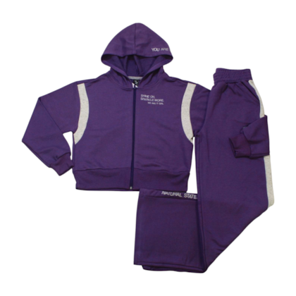 Agasalho Feminino Capuz Com Brilho Lateral 2564  - Itgirl 