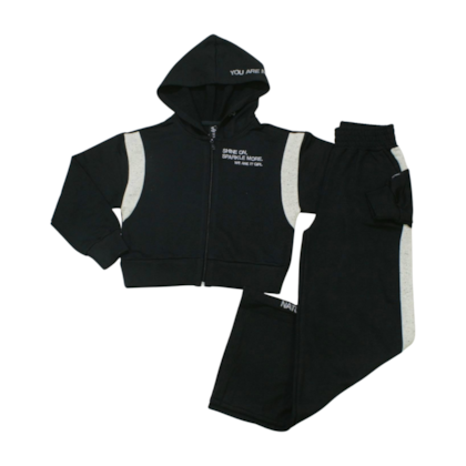 Agasalho Feminino Capuz Com Brilho Lateral 2564  - Itgirl 