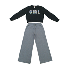 Agasalho Feminino com Bordado Girl Paetê 56012 - Brandili