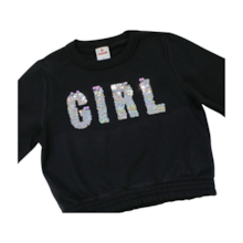 Agasalho Feminino com Bordado Girl Paetê 56012 - Brandili