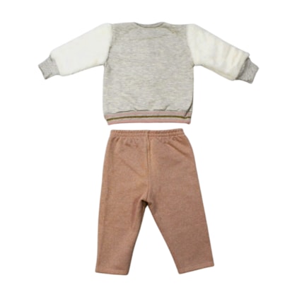 Agasalho Feminino com Coelho Bordado Pelúcia 2000938 - Milon 