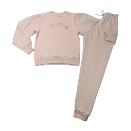 Agasalho Feminino com Tule nas Mangas 37376 - Angerô