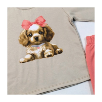 Agasalho Feminino Estampa Cachorro 1001508 - Kyly