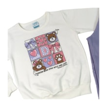 Agasalho Feminino Estampa Corações 18736 - Teddy