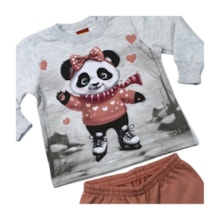 Agasalho Feminino Estampa Panda 1001530 - Kyly