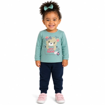 Agasalho Feminino Estampa Ursa 160 - Cleomara