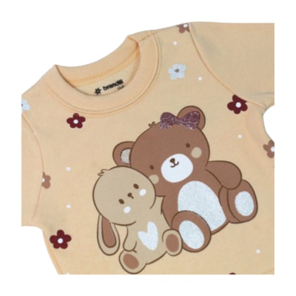 Agasalho Feminino Estampa Ursos 56508 - Brandili