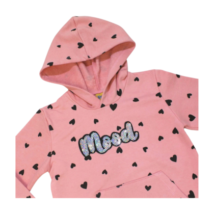 Agasalho Feminino Estampado Corações 23176 - Rollu 