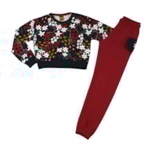 Agasalho Feminino Estampado Flores 1001558 - Kyly