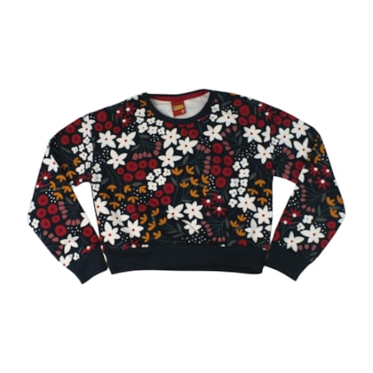 Agasalho Feminino Estampado Flores 1001558 - Kyly