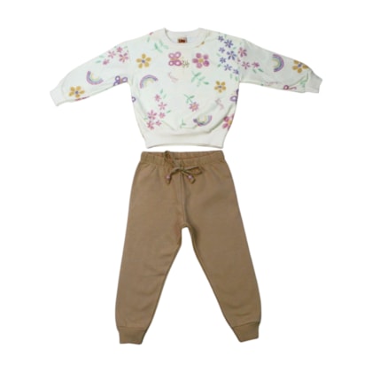 Agasalho Feminino Estampado Flores 9618 - Livy