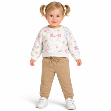 Agasalho Feminino Estampado Flores 9618 - Livy