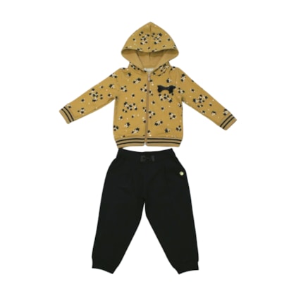 Agasalho Feminino Estampado Flores com Capuz 2000771 - Milon