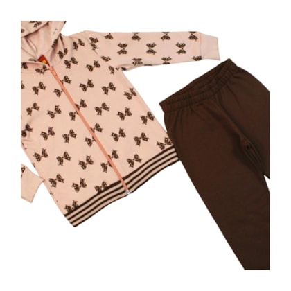 Agasalho Feminino Estampado Laços 1001538 - Kyly