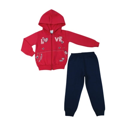 Agasalho Feminino Estampado Love 18740 - Teddy