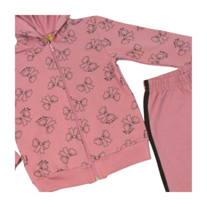 Agasalho Feminino Jaqueta Laços e Calça Flare  26184 - Rollu
