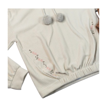 Agasalho Feminino Soft com Capuz e Pom Pom 37374 - Angerô