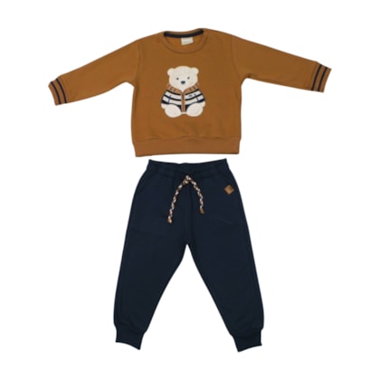 Agasalho Masculino Blusa Urso e Retilínea 2001531 - Milon