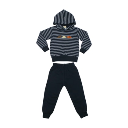 Agasalho Masculino Blusão Bordado Dinossauros e Calça 15051 - Hrradinhos