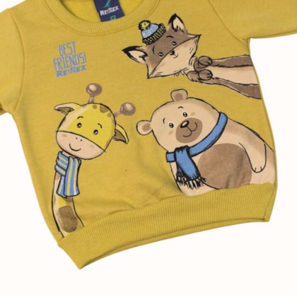 Agasalho Masculino Estampa Bichos 62215 - Rei Rex