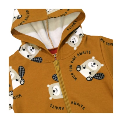 Agasalho Masculino Estampa Castor com Capuz 1000815 - Kyly