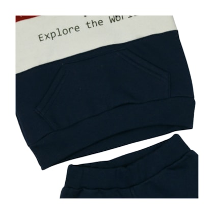 Agasalho Masculino Estampa Explore com Capuz 8481 - Serelepe