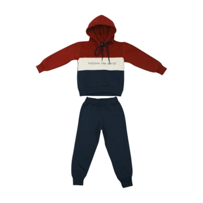 Agasalho Masculino Estampa Explore com Capuz 8495 - Serelepe