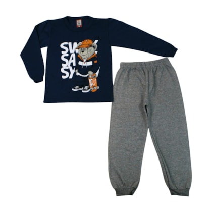 Agasalho Masculino Estampa Urso Skate 180 - Cleomara