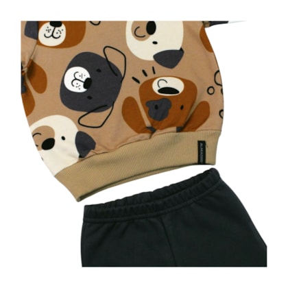 Agasalho Masculino Estampado Cachorros A8005 - Alakazoo