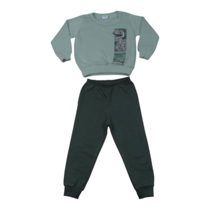 Agasalho Masculino Estampado Dinossauro 18756 - Teddy