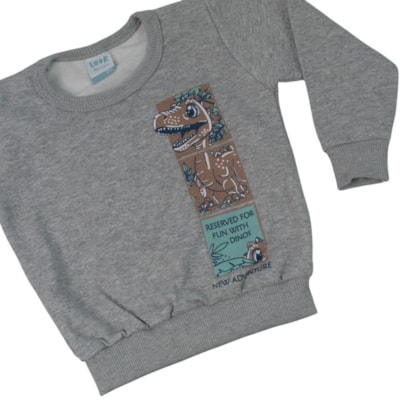 Agasalho Masculino Estampado Dinossauro 18756 - Teddy