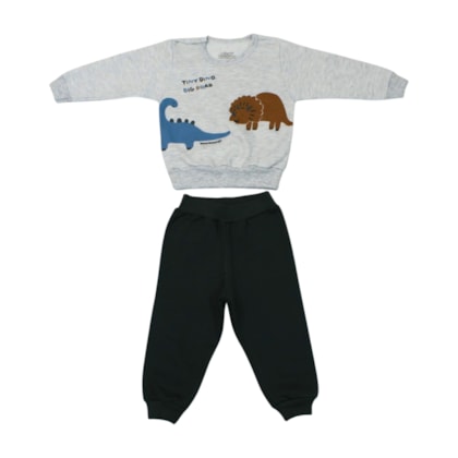 Agasalho Masculino Estampado Dinossauros 11106 - Bicho Bagunça