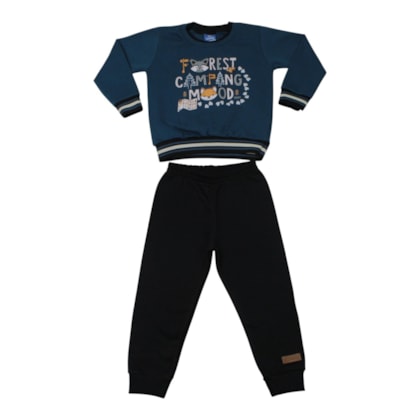 Agasalho Masculino Estampado Forest 18663 - Teddy
