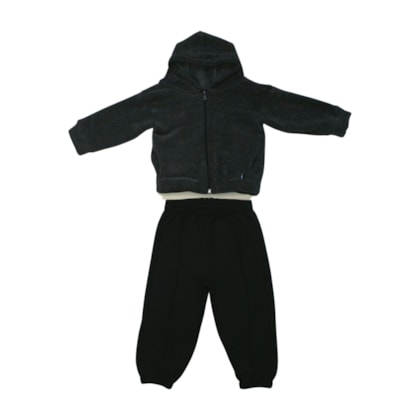 Agasalho Masculino Jaqueta Canelada com Pelo e Calça 8411 - Perfect Boys