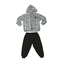 Agasalho Masculino Jaqueta Pelúcia Xadrez 26262 - Rollu