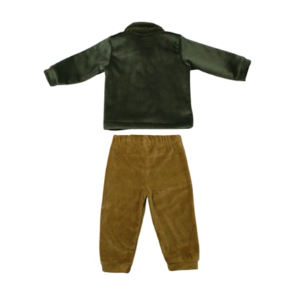 Agasalho Plush Masculino com Pelo 22100033 - Aconchego do Bebê