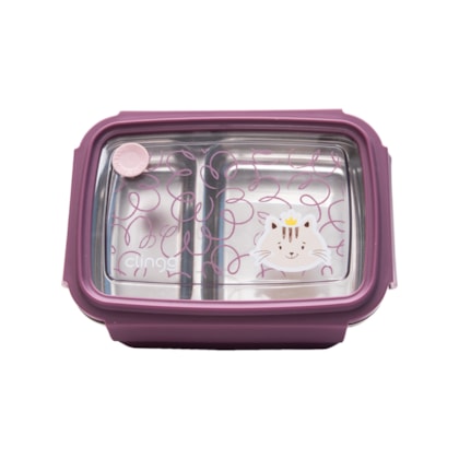 Bento Box com Divisória Gata Milky 3547 - Clingo 