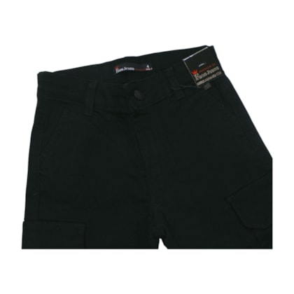 Bermuda Cargo Masculina Sarja com Ajuste no Cós 674 - Faos