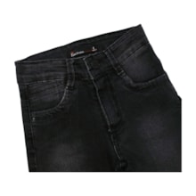 Bermuda Jeans Black Masculina com Regulagem no Cós 891 - Faos